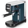 Ariete Macchina Caffè Cialde e Caffé Macinato in Polvere Espresso Manuale con Erogatore di Vapore 2 Tazze colore Snow White - 1399/11