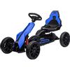 HOMCOM Go Kart Bambini 3-8 Anni con Ruote in Eva e Freno a Mano Rosso e Nero