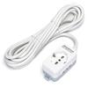 Aigostar Ciabatta multipresa elettrica 3 posti con cavo da 5m - 1Presa Schuko + 2 Bipasso Aigostar