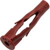AERZETIX - C64978 - Set di 50 tasselli universali 6x35mm - in nylon - fissaggio in calcestruzzo mattone pietra cemento cellulare materiali cavi pannelli costruzione vite in legno telaio