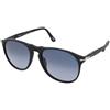 Persol PO9649S 95/Q8 | Occhiali da Sole Graduati o Non Graduati | Prova Online | Unisex | Plastica | Pilot | Nero | Adrialenti