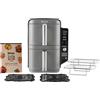 Ninja Friggitrice ad Aria Capacità 9.5 Litri Potenza 2470 Watt Multifunzione Termostato Regolabile colore Nero / Grigio - SL400EU