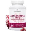 Bandini® Astaxantina pura 18 mg per capsula | 90 capsule - 3 mesi di scorta | Potente antiossidante naturale da alga Haematococcus Pluvialis - Natural Astaxantina, Senza magnesio stearato, Senza OGM