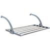 EYEPOWER Stendino per Biancheria da Appendere al termosifone Anta Balcone 62x32x20,5cm Stendibiancheria portasciugamani richiudibile Pieghevole in Acciaio