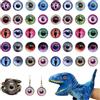 BDSHUNBF 40 Pezzi 25MM Colorati Occhi di Vetro, Occhio di Drago, Cabochon Rotondi in Vetro con Occhio di Drago, Occhi di Vetro di Animali, per Giocattoli Artigianato Bambole e Gioielli Accessori