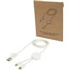 Cavo di ricarica 5-in-1 in plastica riciclata da 150 cm da 27 W Citala personalizzate o neutre