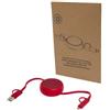 Cavo di ricarica usb c retrattile multifunzione 5 in 1 da 100 cm in plastica riciclata e alluminio da 45 W Alasia personalizzate o neutre