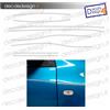 Adesivi replica fasce strisce Renault twingo kit completo 8 pz. auto azzurra