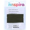 INNSPIRO Cordone cuoio naturale verde scuro 1,5 mm. 5 m.