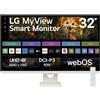 LG 32SR73U-W Monitor PC 80 cm (31.5") 3840 x 2160 Pixel 4K Ultra HD LCD Bianco