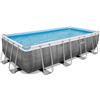 Intex Piscina fuori terra rettangolare Rattan Intex Power Steel da 549 x 274 x 122 cm 536297 di Intex