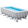Intex Piscina Prisma Metal Frame 26792 con pompa filtro, scaletta doppia, telo base e copertura 488x244x107 cm di Intex