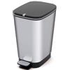 Keter Pattumiera a pedale Chic Bin S Steel 10 Lt 27x18x30h di Keter