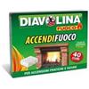 Fraschetti Diavolina Accendifuoco Fuoco 40 cubi di Fraschetti