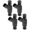 A ABSOPRO Iniettore di carburante - per Mini One Cooper 2000-2008 Metallo Nero - 4 Pezzi
