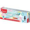 Maped - Pinza pinzatrice in metallo universale - Compatibile con graffette n. 24/6 e 26/6 - Capacità 20-25 fogli - Con 400 punti 26/6 Incluse - Colore pastello Blu