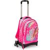Giochi Preziosi Barbie - Zaino Trolley 3 Ruote Est Con Sistema Smart Click Schienale Confort Back, Spallacci Imbottiti,Tasca Frontale E Interna Dim. 31 X 43 X 17 (+9) Cm Capacità 35 lt