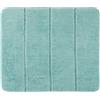 Wenko Tappeto da bagno Wenko Steps Turquoise Tappetino da bagno antiscivolo, Eccezionalmente Morbido e densità qualità, Poliestere, Turchese, 65 x 55 x 0.1 cm