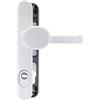 ABUS Maniglia per porta SRG92N ZS W con protezione anti-estrazione, per porte di casa, maniglia interna e maniglia esterna della porta, per porte con telaio sottile, colore bianco