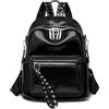 MEIWENMI Donna Borsa a Zaino Elegante Zainetto Viaggio Tracolla Zaini Piccola PU Pelle Antifurto Zainetti Marca 55209 Nero