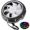 ASHATA Raffreddatore CPU RGB, 2000PRM 3 Pin 38CFM Ventola di Raffreddamento Host Desktop da 120 mm Dissipatore di Calore Silenzioso per LGA775 / 1150/1151/1155/1156/1366 / per FM2 / AM4