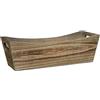 Classic Home & Garden Fioriera, legno, marrone bufalo con manico