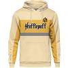 Elbenwald Harry Potter Felpa con Cappuccio con Motivo a Blocchi della Squadra Corvonero per Uomini, Donne, Unisex in Cotone Rosso - M