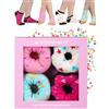 soxo Donut Calzini Donna Cotone Idee Regalo Donna Compleanno Calze Amica Regali 35-40 4 Paia
