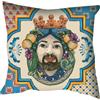IL MAGGIOLINO | Fodera 40x40 Gobelin con Stampa Moro con Frutta, Tessuto Doppio, Cerniera Nascosta, Made in Italy