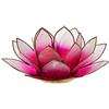 Find Something Different Lotus Tea Candle Light Holder Capiz Shell - Rosa chiaro