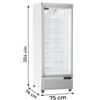 Frigo Murale per Salumi, Latticini e Bibite Torino - Porta Battente Autochiudente - 600 Litri, +1°C/+10°C - Bianco