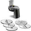 Bosch MUZS68VL AccessorioTagliaverdure in Acciaio | Accessorio originale per Impastatrice MUM6 per tritare, grattuguare, tagliare, Sminuzzatore e 5 dischi facili da pulire