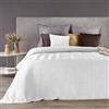 Eurofirany Copriletto double-face in velluto e microfibra trapuntato, per letto e divano Sofia bianco 230x260 cm