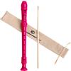 CONJURER Flauto Dolce Soprano in ABS per Scuole - Diteggiatura Stile Barocco 8 Buchi (Rosa)