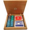 DAL NEGRO A35 PARMA - SET CARTE DA POKER E FICHES 88PZ MADREPERLA 3MM VINTAGE -