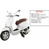 MAC DUE vespa primavera cavalcabile elettrica con luci e suoni 12v bianca / ROSSA