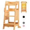 ELISALADYSTORE Torre Montessoriana Bambini Con Rete Sicurezza, Torretta Montessori, Regolabile