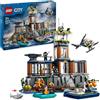 LEGO - City Prigione sull'Isola della Polizia, Giocattolo ricco di Funzioni con