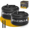 Gesinikad Confezione da 29 tubi flessibili per bicicletta da 29 pollici, AV32 mm, compatibili con Schrader, 29 x 2.125/2.2/2.25/2.3/2.35/2.4, tubo da 29 pollici per elettrico/mountain bike