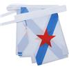 AZ FLAG Ghirlanda 6 Metri 20 Bandiere Galizia Estreleira 21x15cm, Bandiera Galicia Independentista 15 x 21 cm - Festone Bandierine