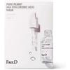 Face D Pure Plump HA4 Hyaluronic Acid Mask Maschera Viso, 5 maschere