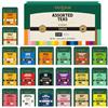 VAHDAM, Confezione Regalo Assortiti di te (20 Gusti, 40 Bustine), te Verde, infusion, the Nero, the Chai, Idea Regalo per Donne e Uomini