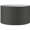 home sweet home collection Home Sweet Home Moderno Paralume Bling | cilindro | 40/40/22cm | Antracite | Paralume in tessuto di cotone | per attacco E27 | testato RoHS | per lampada da terra, lampada da parete