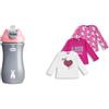 Chicco Borraccia+T-shirt a maniche lunghe - Fucsia