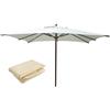 Greenwood Ricambio TELONE per ombrellone da giardino in poliestere ECRU' rettangolare 3 x 2 mt. cod. COP 4012