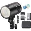 GODOX AD100 Pro Pocket Flash Strobe, 100W 2.4G Wireless HSS 2600mAh Batteria Agli Ioni di Litio 360 Flash a Piena Potenza Compatibile per Nikon Canon Sony Fujifilm Olympus Camera (AD100Pro)