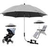 Jokapy Ombrello Passeggino Universale Anti UV 50+, Ombrellino Per Passeggino Universale con Morsetto Regolabile e Braccio Regolabile, Ombrello Passeggino Comfort per Esterno Spiaggia Giardino