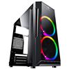 Spirit Of Gamer - DEATHMATCH 3 - Case PC Gamer Matx/ITX Case - 2 Ventilatori LED RGB Indirizzabili da 120mm - Pannello Frontale E Laterale in Acrilico per Ufficio - ASUS Aura/MSI Mystic/ASROCK 3Pin