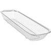 Mikinona a griglia in acciaio inox, scolapasta in rete per arrosti, scolapasta rettangolare per lavare la frutta, in acciaio inox