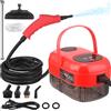TVWVT Pulitore a vapore da 2800 W con Smart Touch, pulitore a vapore ad alta pressione per la pulizia, serbatoio dell'acqua da 1,1 l, pulitore a vapore a mano per casa, auto, doccia, cucina, bagno, fughe e